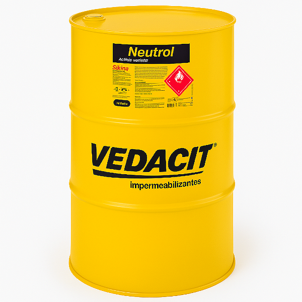 Neutrol Acqua Tinta Asfáltica Base d'Àgua Tambor 200L- VEDACIT