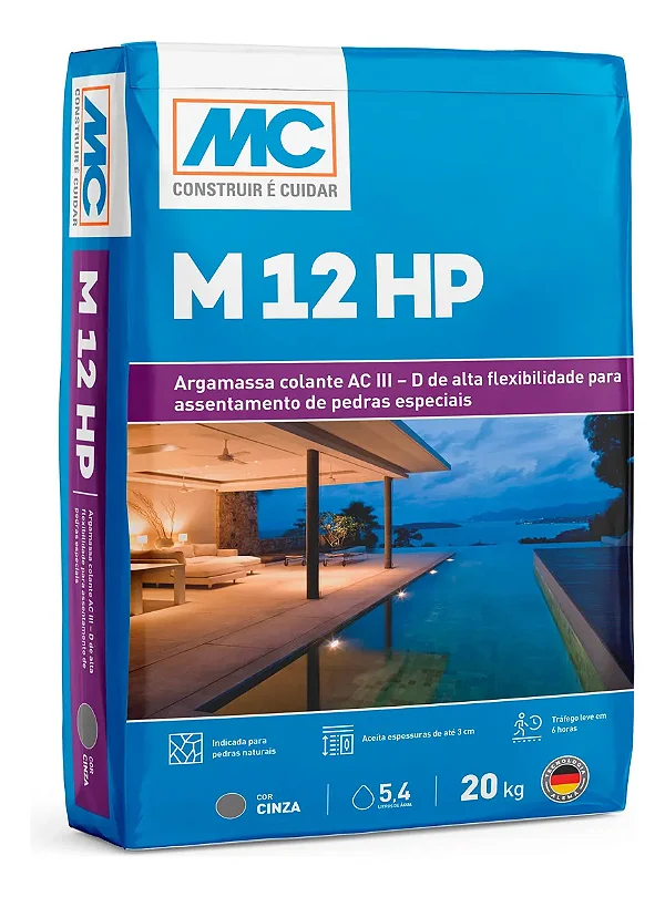 Argamassa AC III M12 HP Cinza (Saco 20kg) - MC BAUCHEMIE