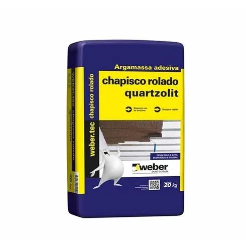 Chapisco FIX Rolado Quartzolit (Saco 20kg) - WEBER