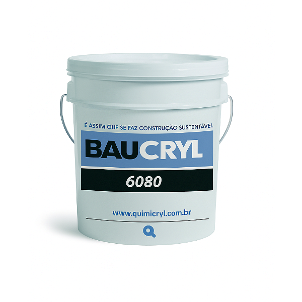 Baucryl 6080 Aditivo para Argamassa Cimenticia (Balde 20 Kg) - QUIMICRYL