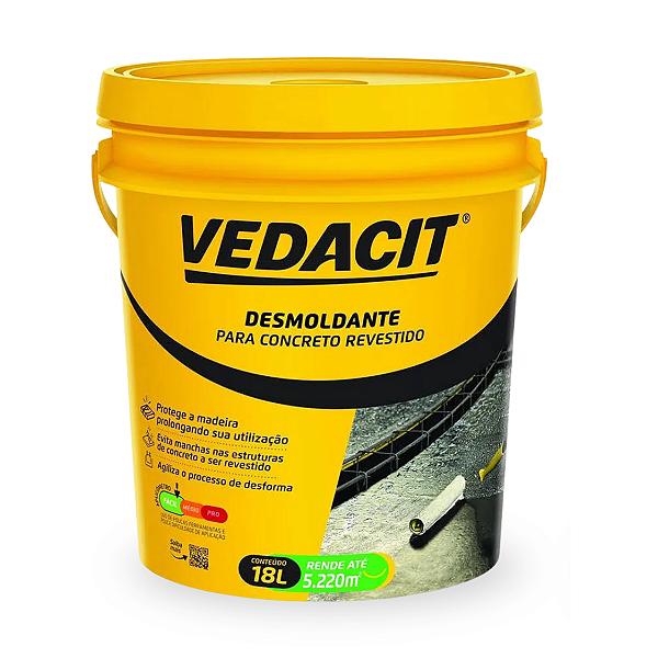 Desmol CD Desmoldante para Concreto Revestido Balde 18L - VEDACIT