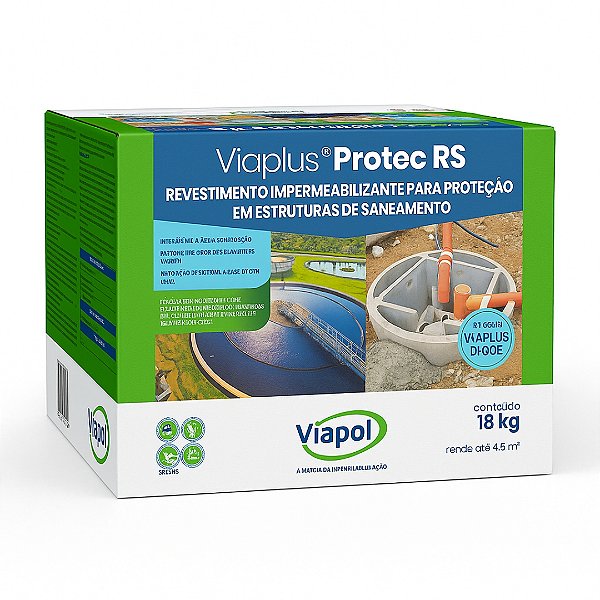 Viaplus Protec RS (Viaplus Dique) Caixa 18 Kg - VIAPOL