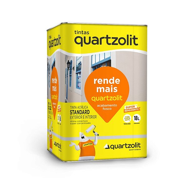 Tinta Acrílica Standard Branco Neve  (Lata 18 Llitros) - WEBER QUARTZOLIT
