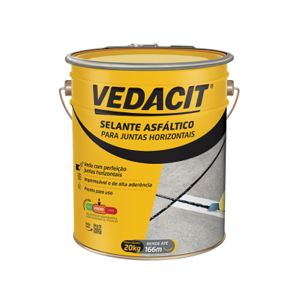 Carbolástico 3 Selante Asfaltico Balde 20kg - VEDACIT PRO