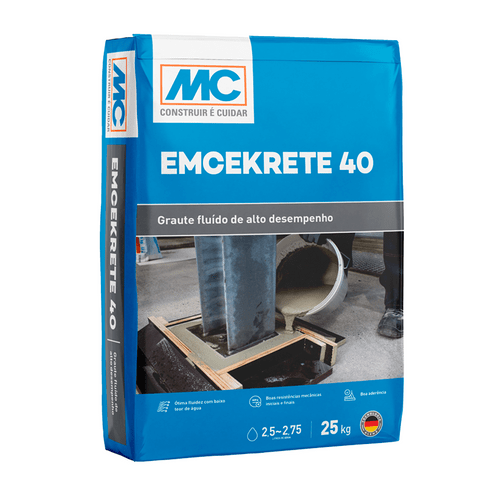 Grout Emcekrete 40 (Saco 25kg) - MC BAUCHEMIE