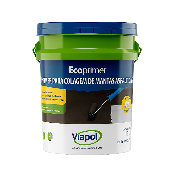 Ecoprimer Base Água Primer Manta Balde 18L - VIAPOL