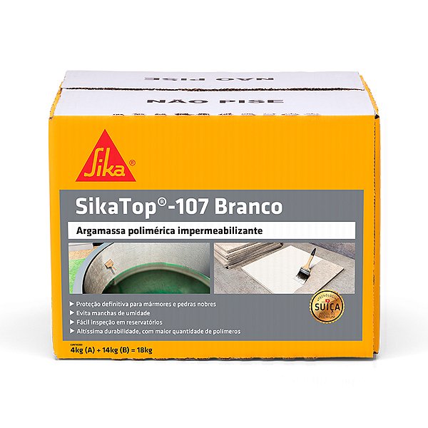 SikaTop 107 Impermeabilizante Branco (Caixa 18kg) - SIKA