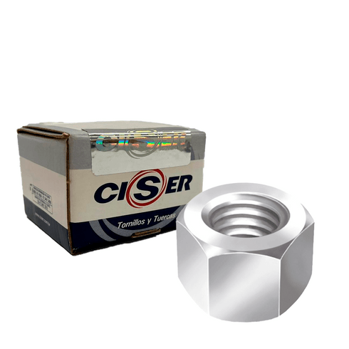 Porca Sextavada 1/2 UNC Zincado Branco (caixa com 200) - CISER