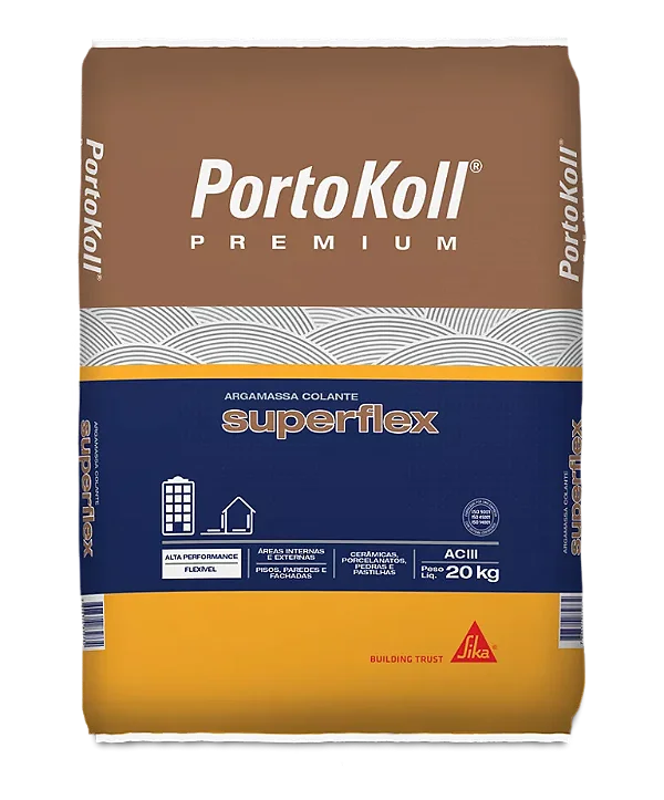 Argamassa AC-III Cinza Portokoll Premium Superflex (Saco 20 kg) - PAREX