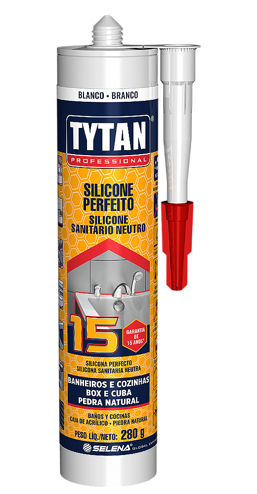 Silicone Tytan Perfeito 280G Branco - SELENA