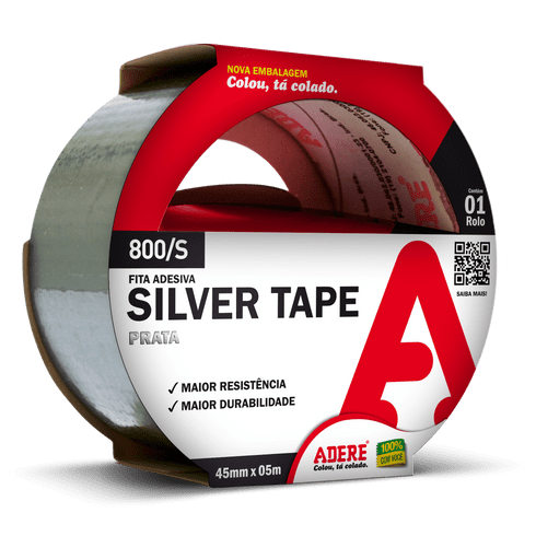 Fita Silver Tape Prata 800S 45MM X 05M - ADERE