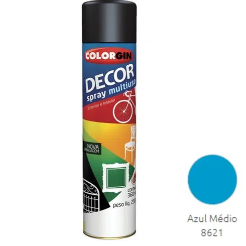 Tinta Spray Colorgin Decor Azul Médio - Sherwin Williams