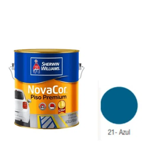 Tinta para piso Novacor Azul (Galão 3,6L) - Sherwin Williams