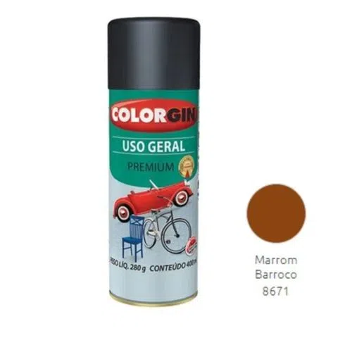 Tinta Spray Colorgin Uso Geral Premium GE Marrom Barroco - Sherwin Williams