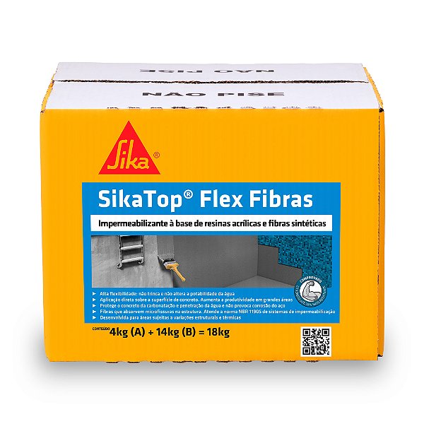 Impermeabilizante SikaTop Flex Fibras (Caixa 18kg) - SIKA