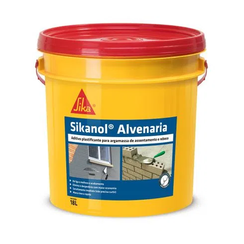 Sikanol Alvenaria Plastificante Balde 18L - SIKA