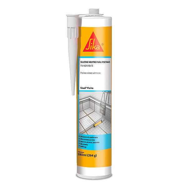 Sikasil 401 Piscina Silicone Transparente Cartucho - SIKA