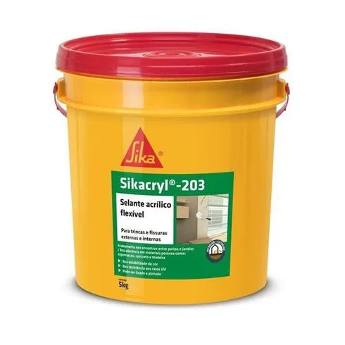 Sikacryl 203 Selante (uso externo) Galão 5kg - SIKA