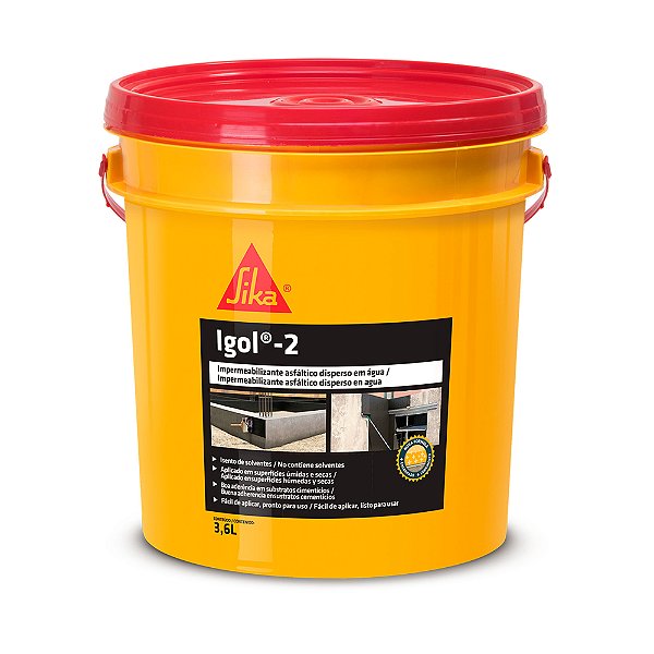 Sika Igol 2 Pintura Asfáltica Balde 18L - SIKA