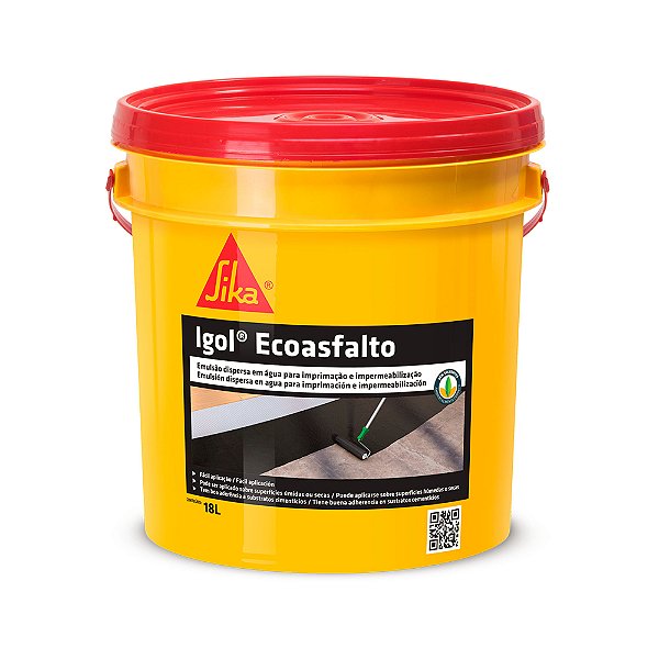 Igol Ecoasfalto Pintura Asfáltica Balde 18L - SIKA