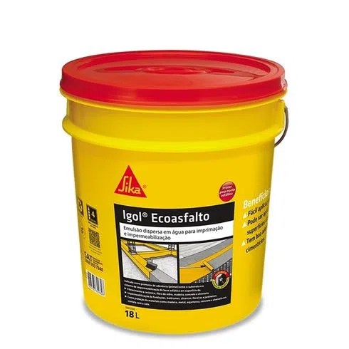 Igol Ecoasfalto Pintura Asfáltica Balde 18L - SIKA