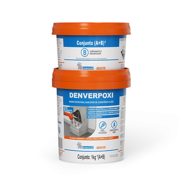 Adesivo Epóxi Denverpoxi Conjunto 1kg - DENVER