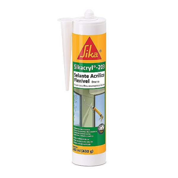 Sikacryl 203 Selante (uso externo) Cartucho 280ml - SIKA