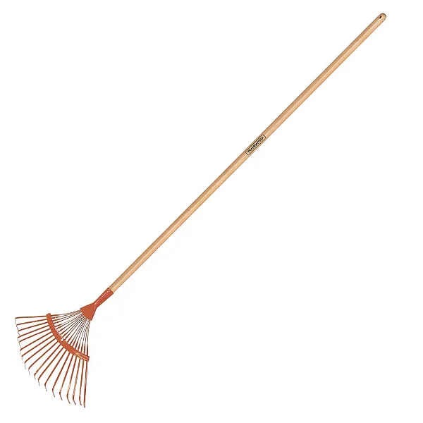 Vassoura Jardim Metálica Fixa 18 Dentes com Cabo 120cm - TRAMONTINA