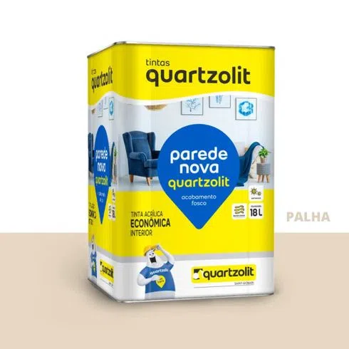 Tinta Acrílica Economica Parede Nova Palha (Lata 18L) - WEBER QUARTZOLIT