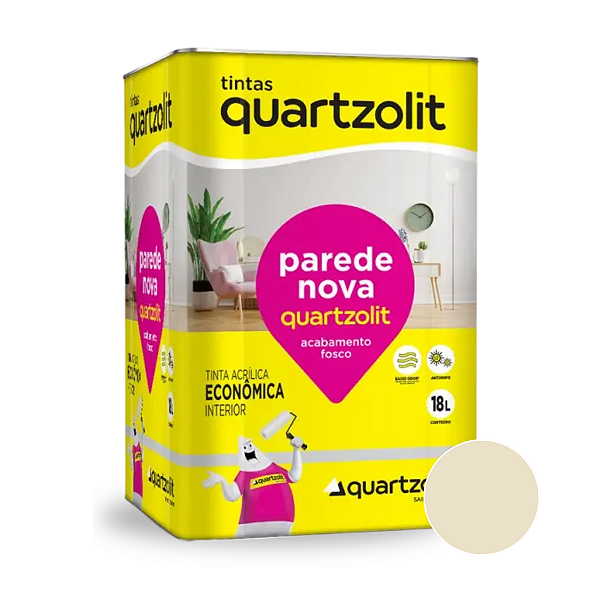 Tinta Acrílica Economica Parede Pérola (Lata 18L) - WEBER QUARTZOLIT