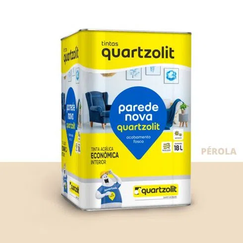 Tinta Acrílica Economica Parede Pérola (Lata 18L) - WEBER QUARTZOLIT