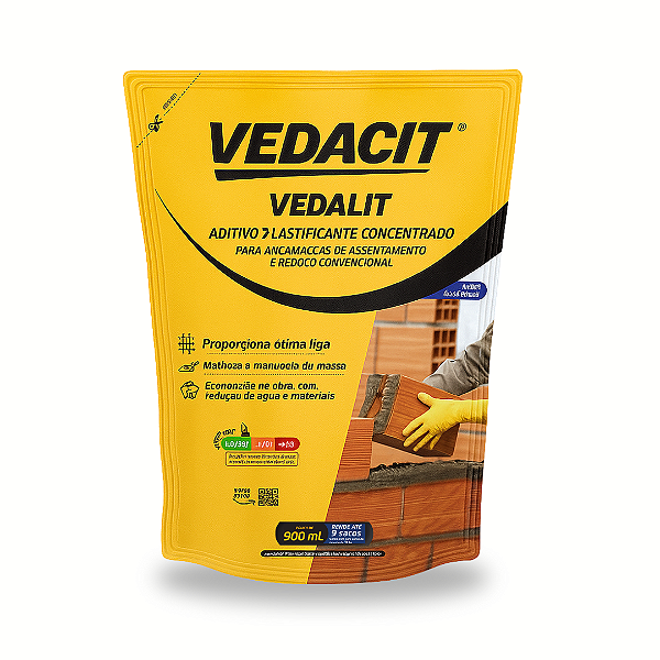 Vedalit Aditivo Plastificante 900ml - Vedacit