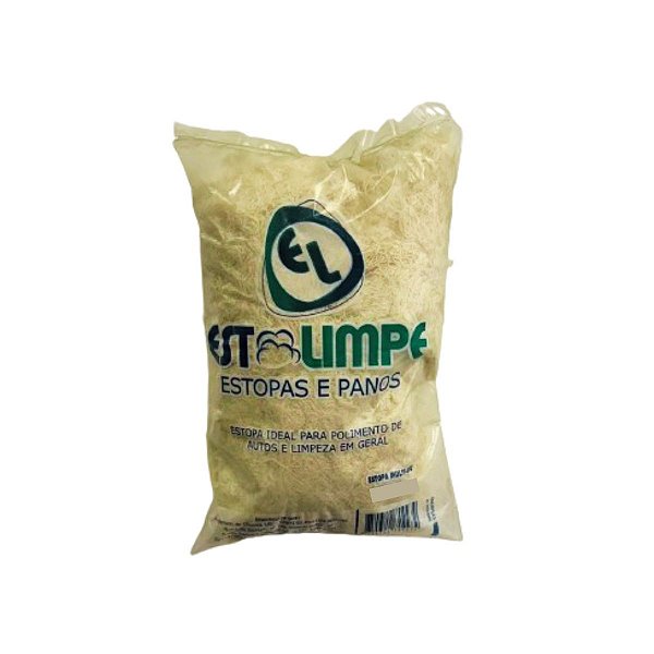 Estopa Branca 1kg - ESTOLIMPE