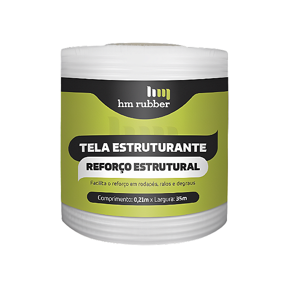 Impertech Tela Estruturante para Rodapé Rolo 21cm x 35m - HM RUBBER