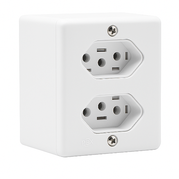 SISTEMA BRANCO 2 TOM.2P+T.20A PL+CX 63121 - ILUMI