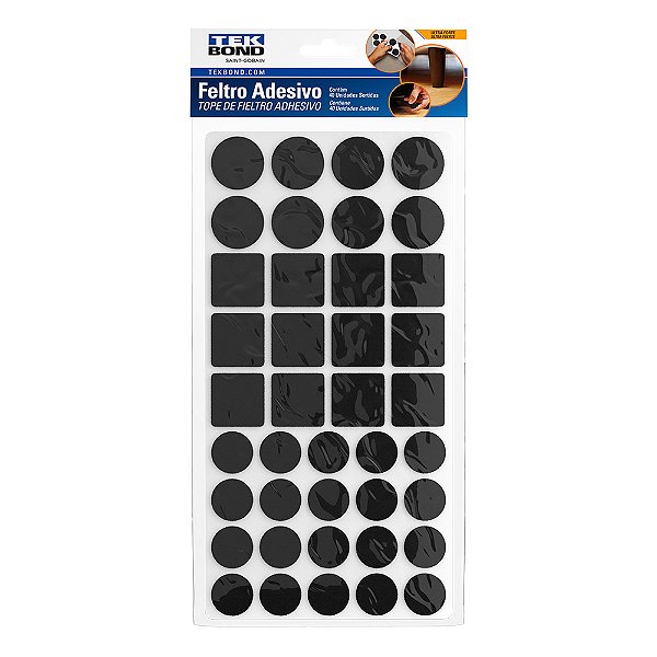 Feltros Adesivos Pretos - TEKBOND