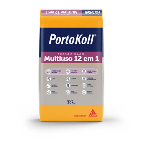 Parex Portokoll Argamassa Multiuso 12 em 1 AC-3 Cinza (20Kg) - Portokoll