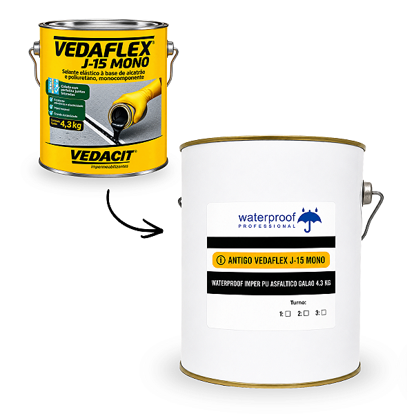 Waterproof Pro Imper PU WJ-15 Selante PU Alcatrão – 4,3kg