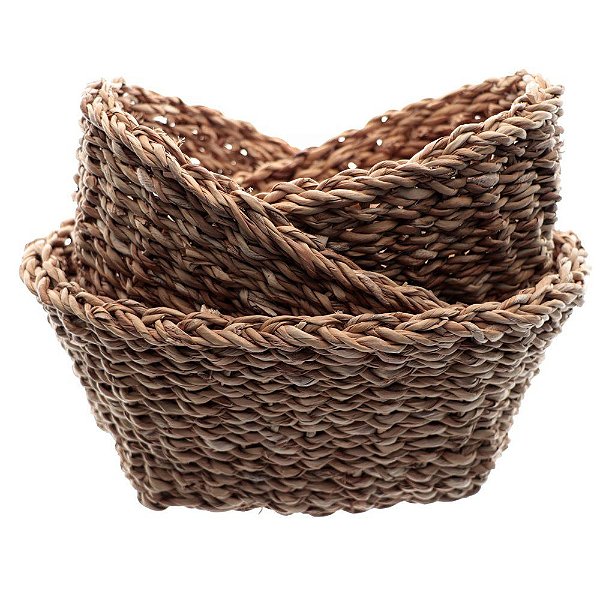 Cesto oval fibra natural 20x14