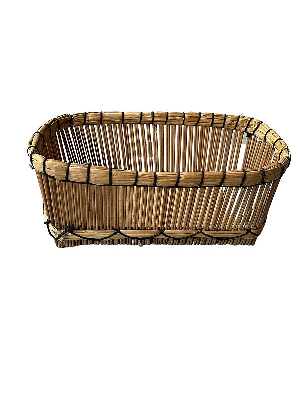 Cesto retangular fibra natural 32X20cm