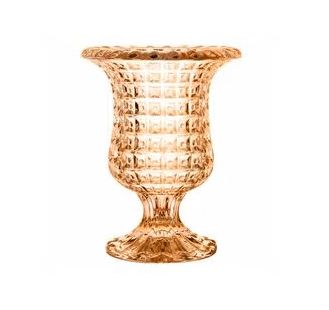 Vaso Chevalier c/ pé em cristal ecologico ambar 14,5cm