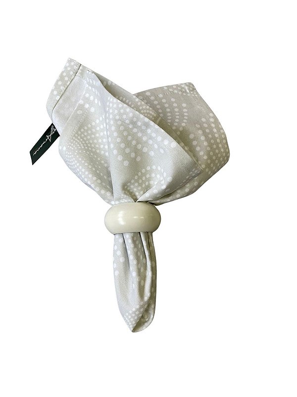 Guardanapo cinza bolinhas 40X40