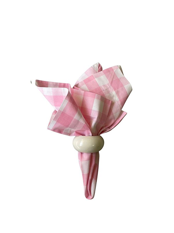 Guardanapo Xadrez Rosa