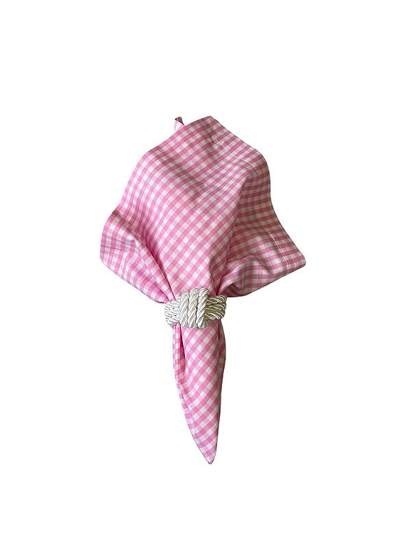 Guardanapo Xadrez Rosa Mini