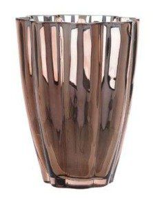Vaso vidro ondulado cobre