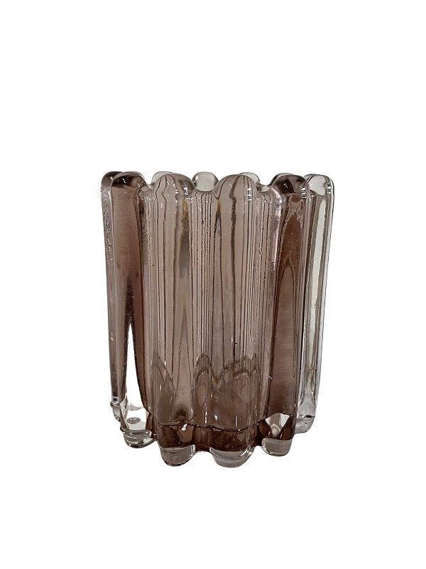 Vaso vidro rose 10x9,5