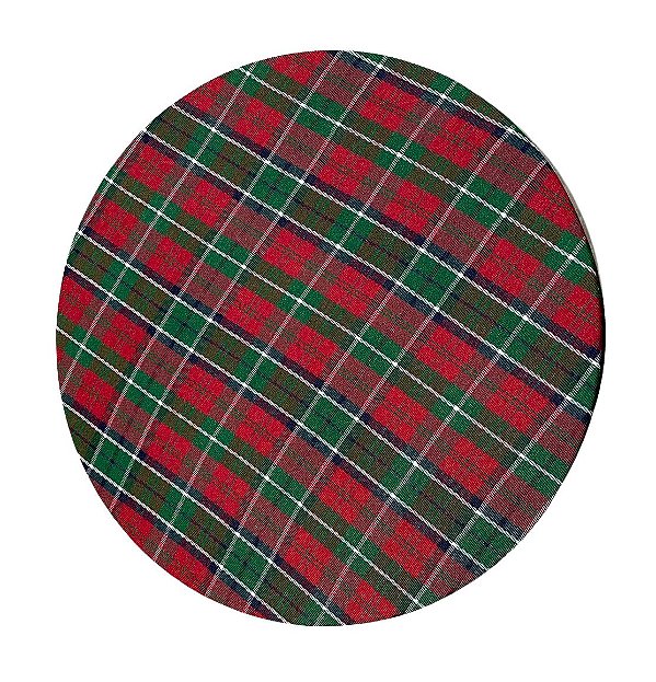 Capa para sousplat natal xadrez