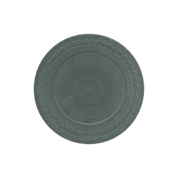 Sousplat waves verde 33cm