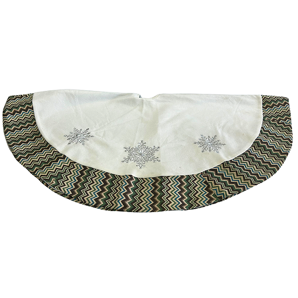 Saia para árvore de natal branca 120cm