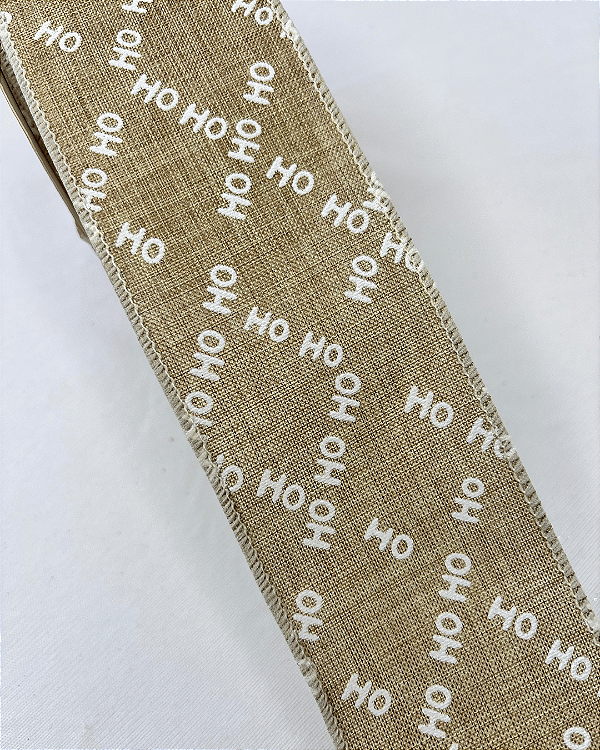 FITA ARAMADA LINHO BEGE/BRANCO 6,3cmX9,14m